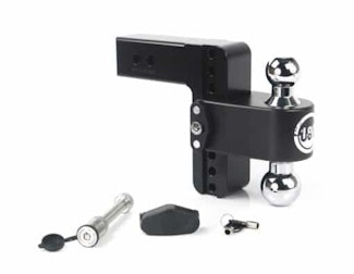 Weigh Safe CTB6-2.5-KA-CER-BLA Cerakote 180 Hitch  6" Drop Hitch w/ 2.5" Shank (10K/18.5K GTWR) w/ WS05