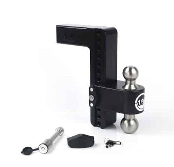 Weigh Safe LTB10-2.5-KA-CER-BLA Cerakote 180 Hitch  10" Drop Hitch w/ 2.5" Shank (10K/18.5K GTWR) w/ WS05
