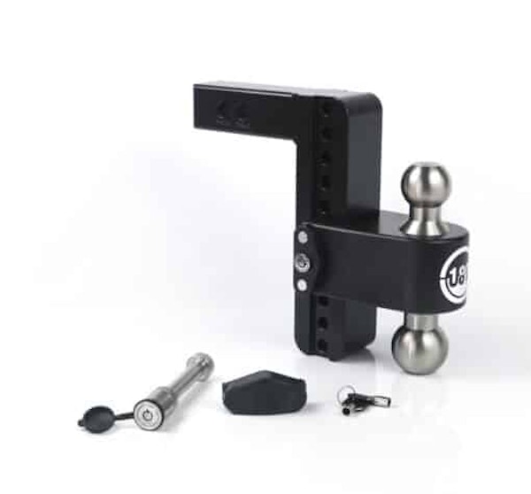 Weigh Safe LTB8-2-KA-CER-BLA Cerakote 180 Hitch  8" Drop Hitch w/ 2" Shank (10K/12.5K GTWR) w/ WS05