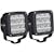 Westin Automotive 09-12219A-PR LED Auxiliary Light 4.5 inch x 4.5 inch Square Spot with 3W Osram (Set of 2)