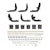 Westin Automotive 21-534325 Pro Traxx 5 Oval W2W Nerf Step Bars Black