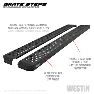 Westin Automotive 27-74705 Grate Steps Running Boards Textured Black