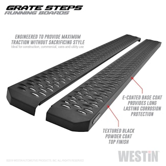 Westin Automotive 27-74725 Grate Steps Running Boards Textured Black