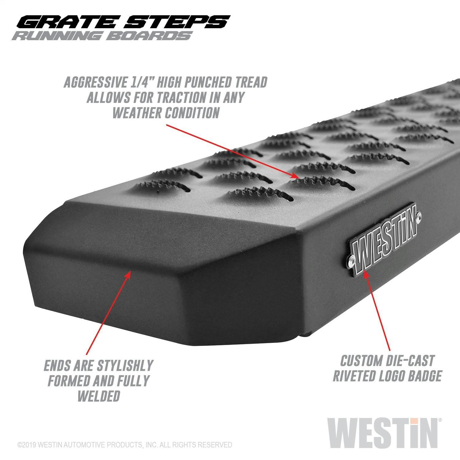 フォレストロック Westin Automotive 27-74755 Grate Steps Running Boards