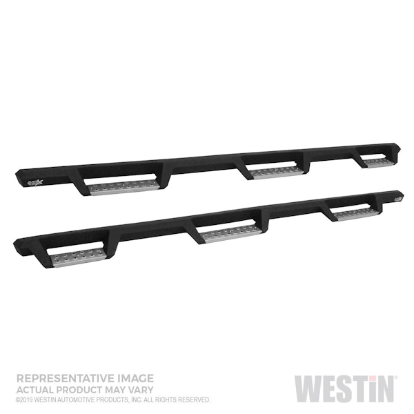 Westin Automotive 56-5343452 HDX Stainless Drop Wheel-to-Wheel Nerf Step Bars Textured Black