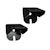 Westin Automotive 57-89045 HLR LED Auxiliary Light Mount Black