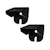 Westin Automotive 57-89045 HLR LED Auxiliary Light Mount Black
