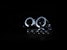 AnzoUSA 111032 Projector Headlights with Halo and LED Chrome 1pc
