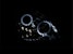 AnzoUSA 121342 Projector Headlights with Halo Chrome with LED