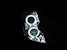 AnzoUSA 121417 Projector Headlights with Halo Black (SMD LED)