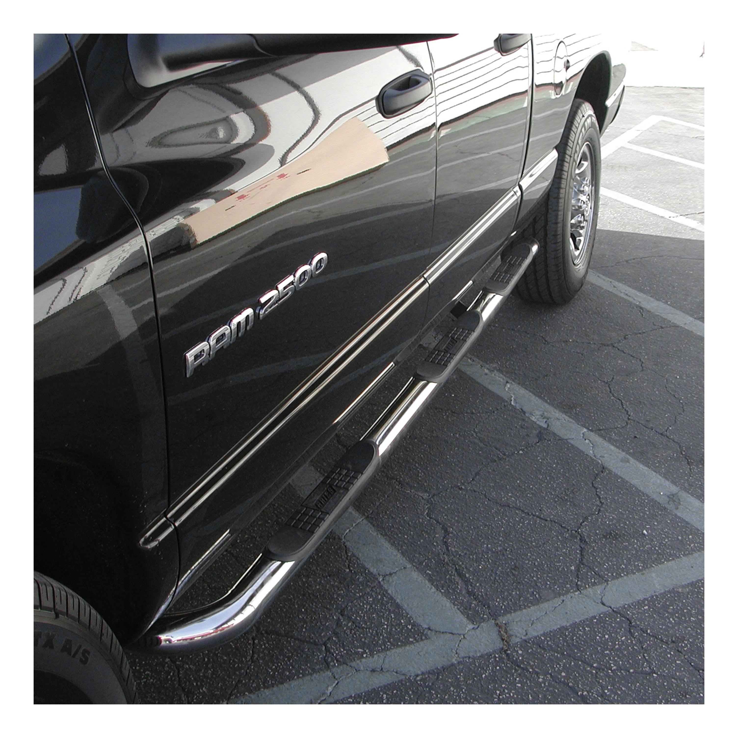 ARIES 205008-2 3in. Round Polished Stainless Side Bars; Select