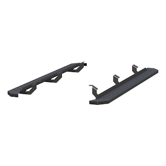 ARIES 2055557 RidgeStep 6-1/2" x 85" Black Steel Running Boards, Select Toyota Tacoma