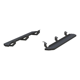 ARIES 2055558 RidgeStep 6-1/2" x 75" Black Steel Running Boards, Select Toyota Tacoma
