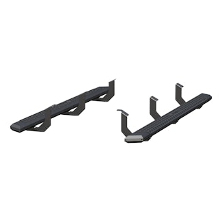 ARIES 2556055 AdvantEDGE 5-1/2" x 85" Black Aluminum Side Bars, Select Toyota Tundra Crew Cab