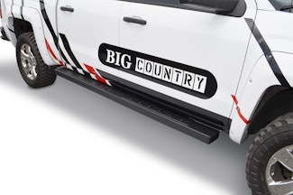 Big Country Truck Accessories 3962224520 6" WIDESIDER Platinum II Kit: Bars + Brackets Mild Steel Textured black