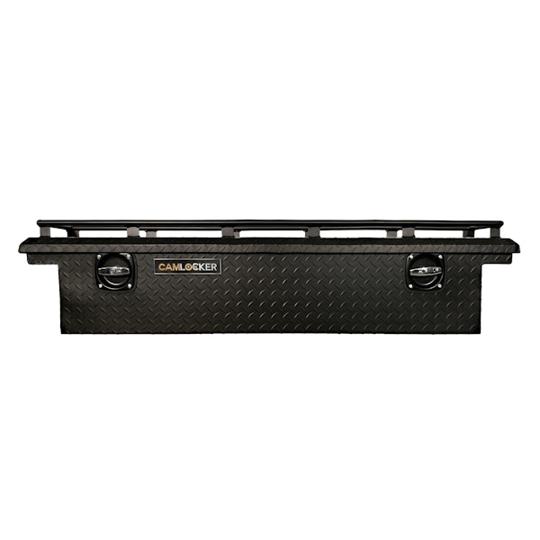 CamLocker SXSLPRLMB UTV Crossover Tool Box - Low Profile - With Rail - Matte Black