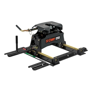 CURT 16636 Q20 Sliding 5th Wheel Hitch with Rails, 20,000 lbs.
