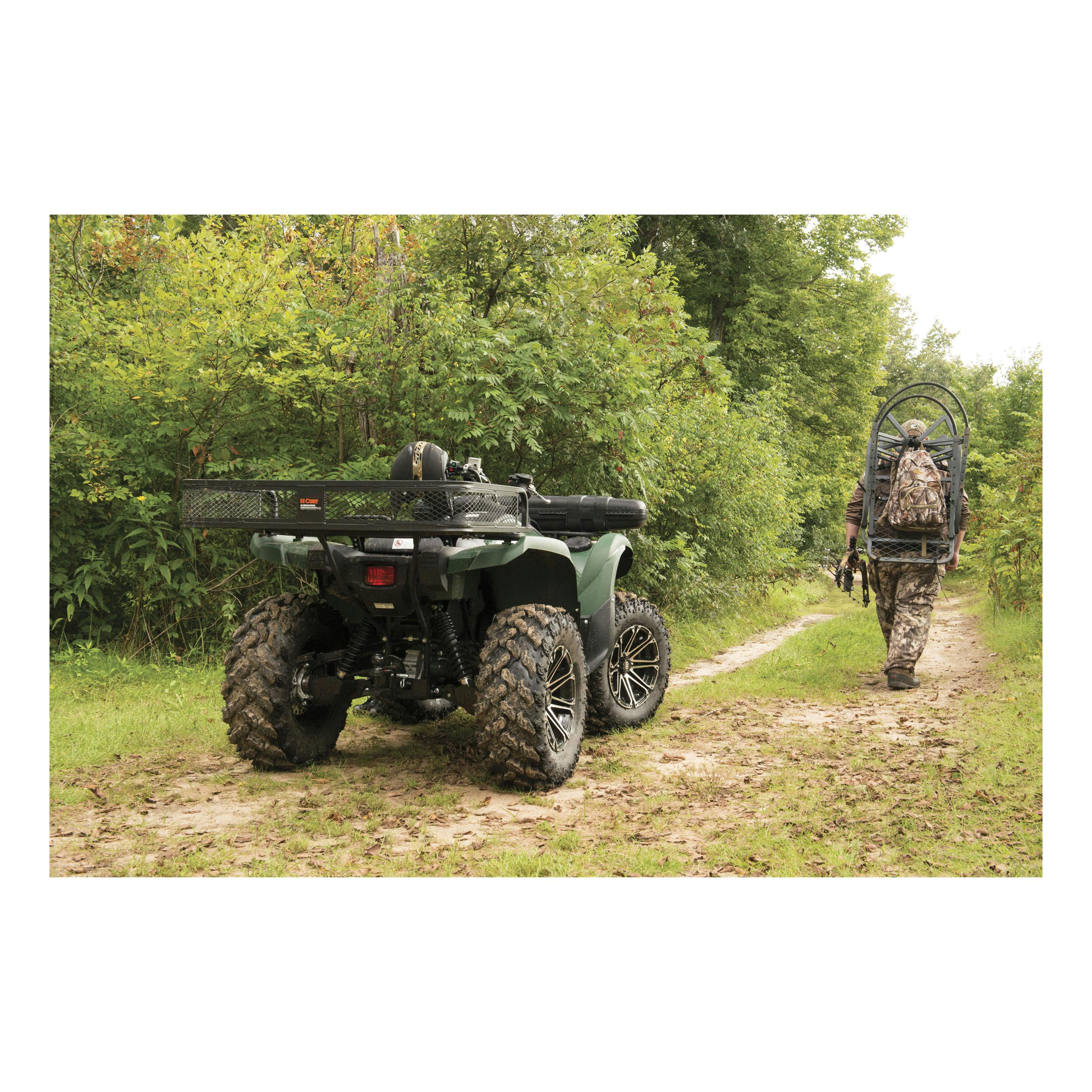 CURT 18101 41 x 26 Black Steel Universal ATV Cargo Carrier