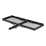 CURT 18109 60" x 20" Black Steel Tray Cargo Carrier (Folding 2" Shank, 500 lbs.) CURT 18109 60" x 20" Black Steel Tray Cargo Carrier (Folding 2" Shank, 500 lbs.)