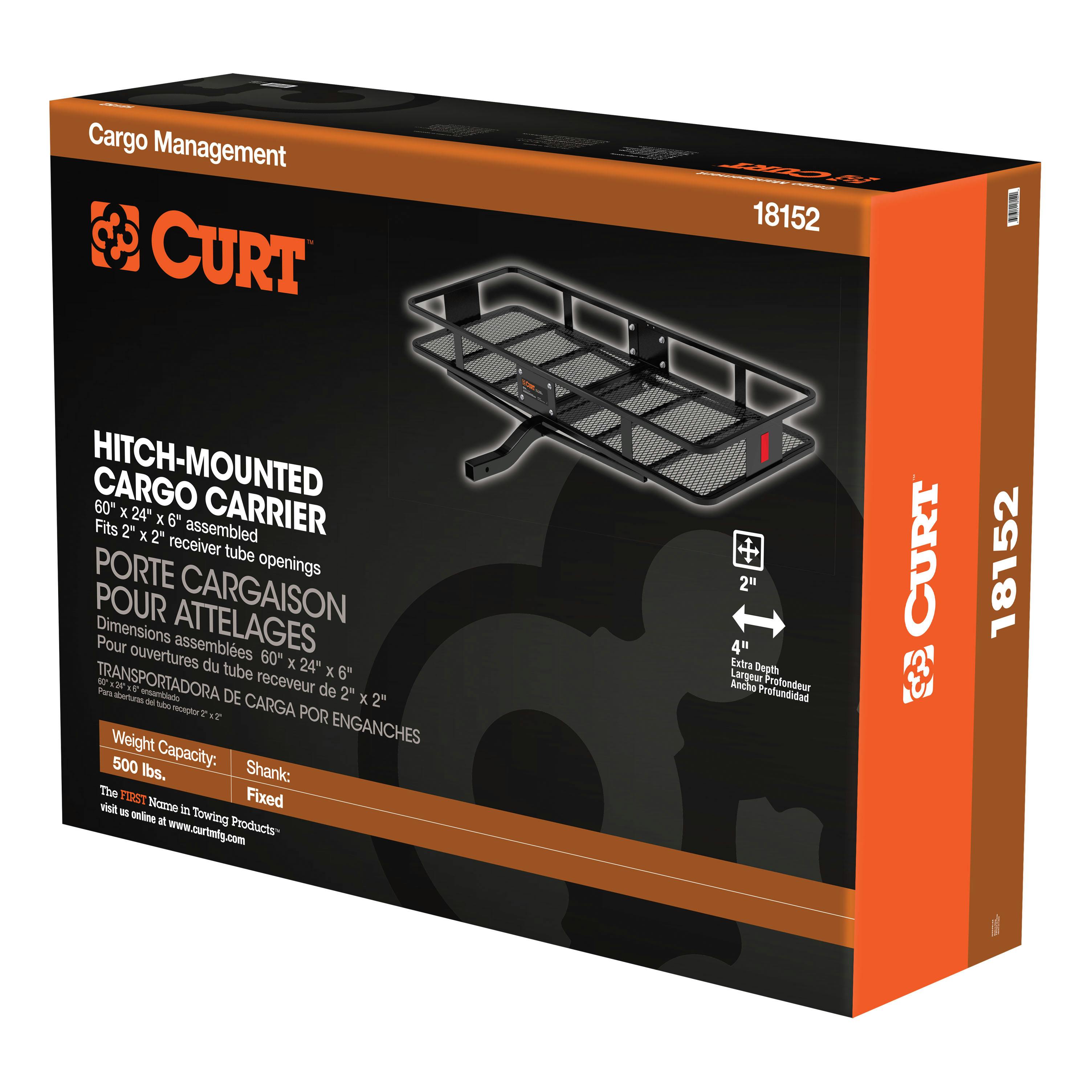 CURTヒッチカーゴ18152 Amazon.com: CURT 18152 60 x 24-Inch Basket Hitch Cargo