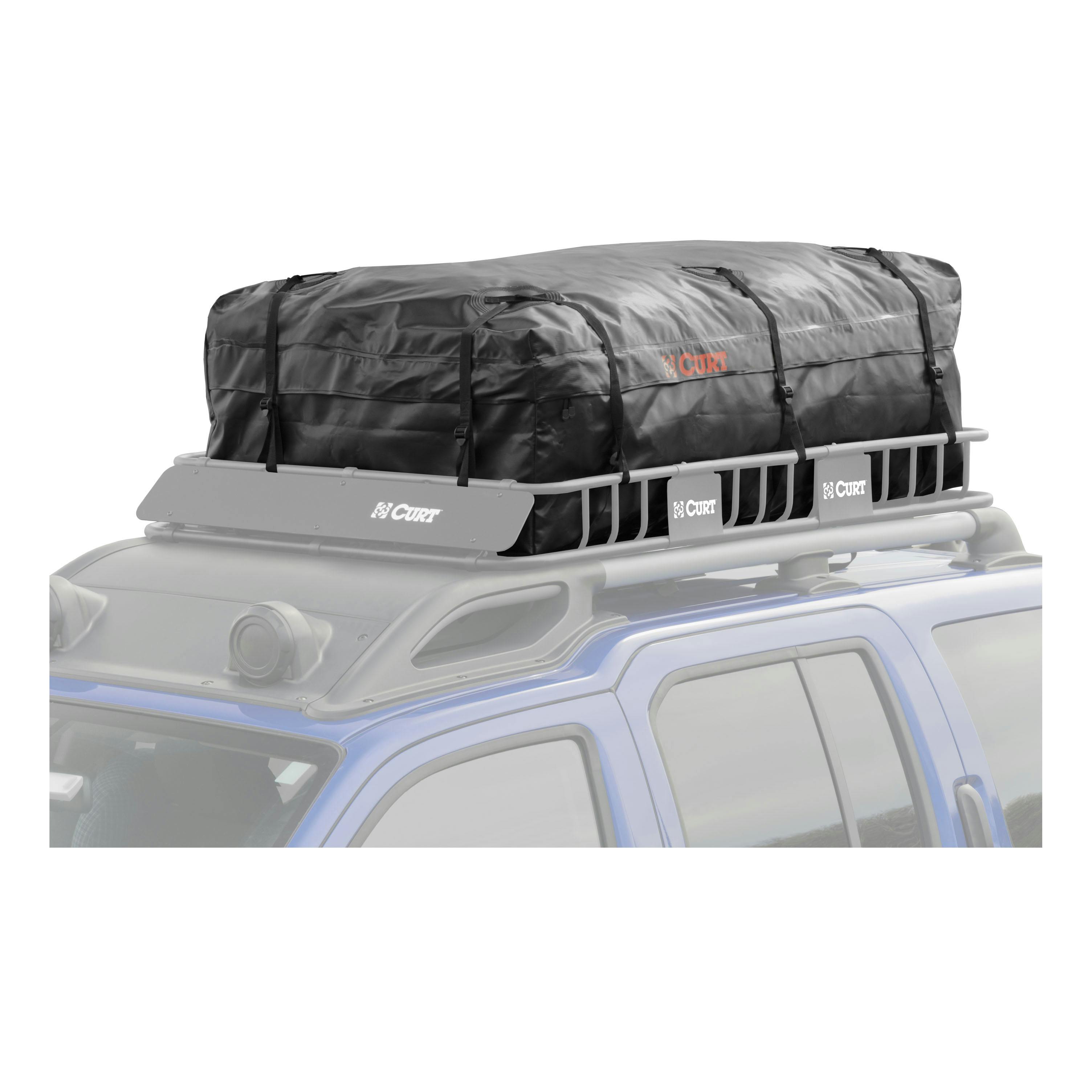 CURT 18221 59 x 34 x 21 Weather-Resistant Vinyl Roof Rack Cargo Bag