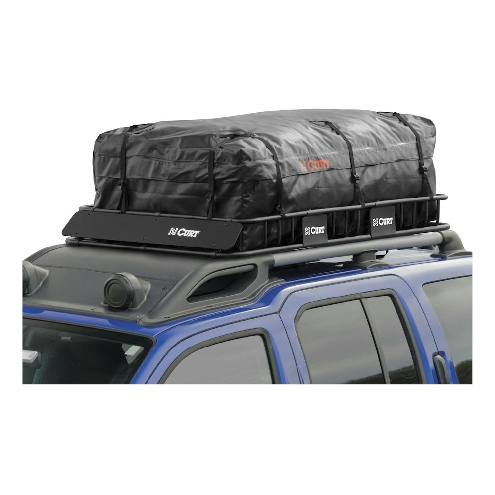 Curt Cargo Bag for Roof Basket - Waterproof - 21 Cu Ft CURT Car Roof Bag  C18221