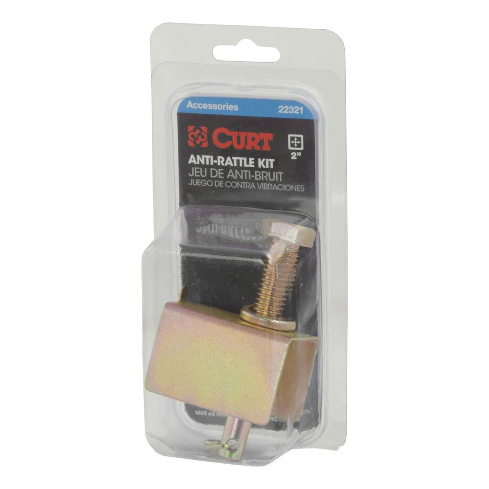 CURT 22321 AntiRattle Hitch Pin and Shim (Fits 2" Receiver with 1/2" Hole)