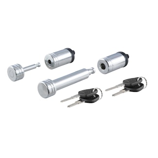 CURT 23526 Hitch & Coupler Lock Set (2 Receiver, 7/8 Latch)
