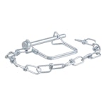 CURT 25013 1/4 Safety Pin with 12 Chain (2-3/4 Pin Length, Packaged) CURT 25013 1/4 Safety Pin with 12 Chain (2-3/4 Pin Length, Packaged)
