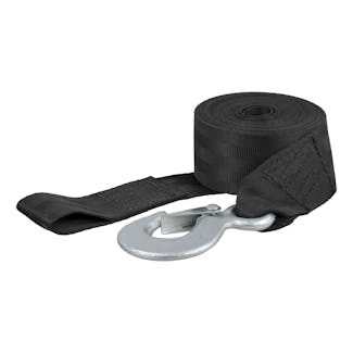 CURT 29450 15' Winch Strap with Snap Hook (1,100 lbs.)