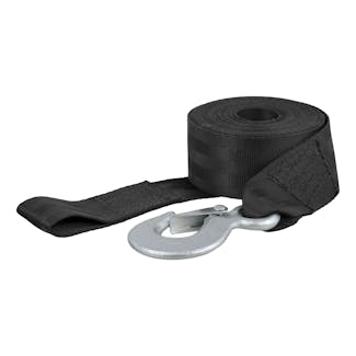 CURT 29451 20' Winch Strap with Snap Hook (1,100 lbs.)