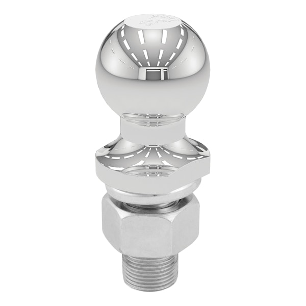 CURT 40002 1-7/8 Trailer Ball (1 x 2-1/8 Shank, 3,500 lbs., Chrome)