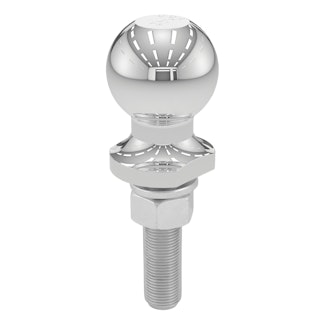 CURT 40073 2 Trailer Ball (3/4 x 3 Shank, 3,500 lbs., Chrome, Packaged)