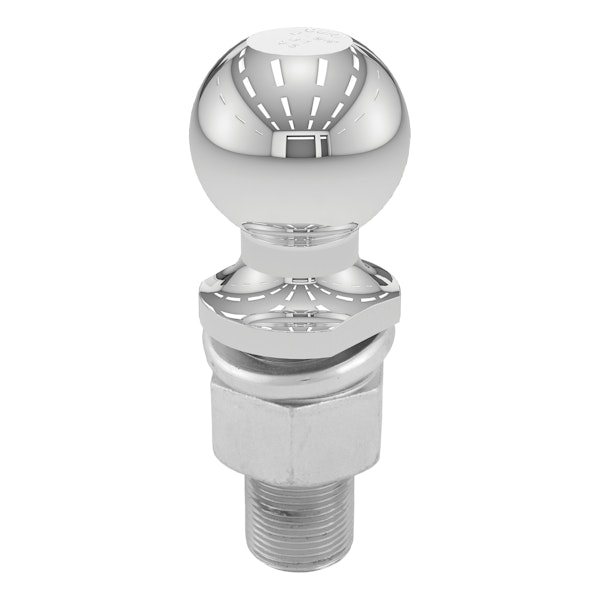 CURT 40076 2-5/16 Trailer Ball (1-1/4 x 3 Shank, 6,000 lbs., Chrome, Packaged)