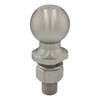 CURT 40084 2-5/16 Trailer Ball (1 x 2-1/8 Shank, 7,500 lbs., Stainless, Packaged)