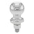 CURT 40198 2" ATV Tow Ball - Lawn Tractor Hitch Ball (2,000 lbs., Chrome, Packaged)