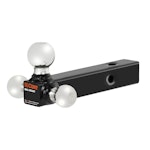 CURT 45001 Multi-Ball Mount (2 Hollow Shank, 1-7/8, 2 & 2-5/16 Chrome Balls)