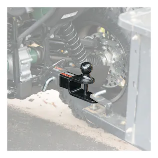 CURT 45005 Attacco Con Palla 3-in-1 Per ATV/UTV - Universale, Zincato, Con Palla Da 1-7/8" E Foro Per Spinotto