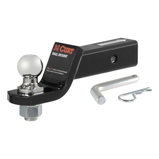 CURT 45034 Loaded Ball Mount with 1-7/8 Ball (2 Shank, 3,500 lbs., 2 Drop)