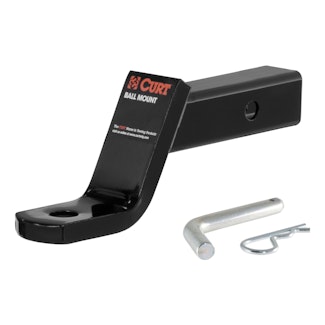 CURT 45052 Class 3 Ball Mount with Pin (2 Shank, 7,500 lbs., 4 Drop, 8-1/4 Long, in Box)