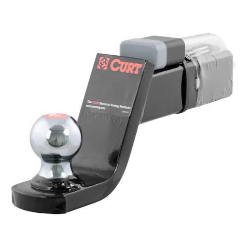 CURT 45142 Towing Starter Kit with 2 Ball (2 Shank, 7,500 lbs, 4 Drop)