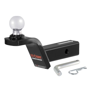 CURT 45155 Fusion Ball Mount with 2 Ball (2 Shank, 7,500 lbs., 2 Rise)