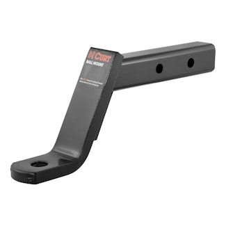 CURT 45240 Dual-Length Ball Mount (2 Shank, 7,500 lbs., 6 Drop, 9-1/4 or 12-1/4 Long)