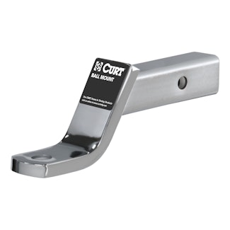CURT 45296 Class 3 Ball Mount (2 Shank, 7,500 lbs., 4 Drop, 8-1/4 Long, Chrome)