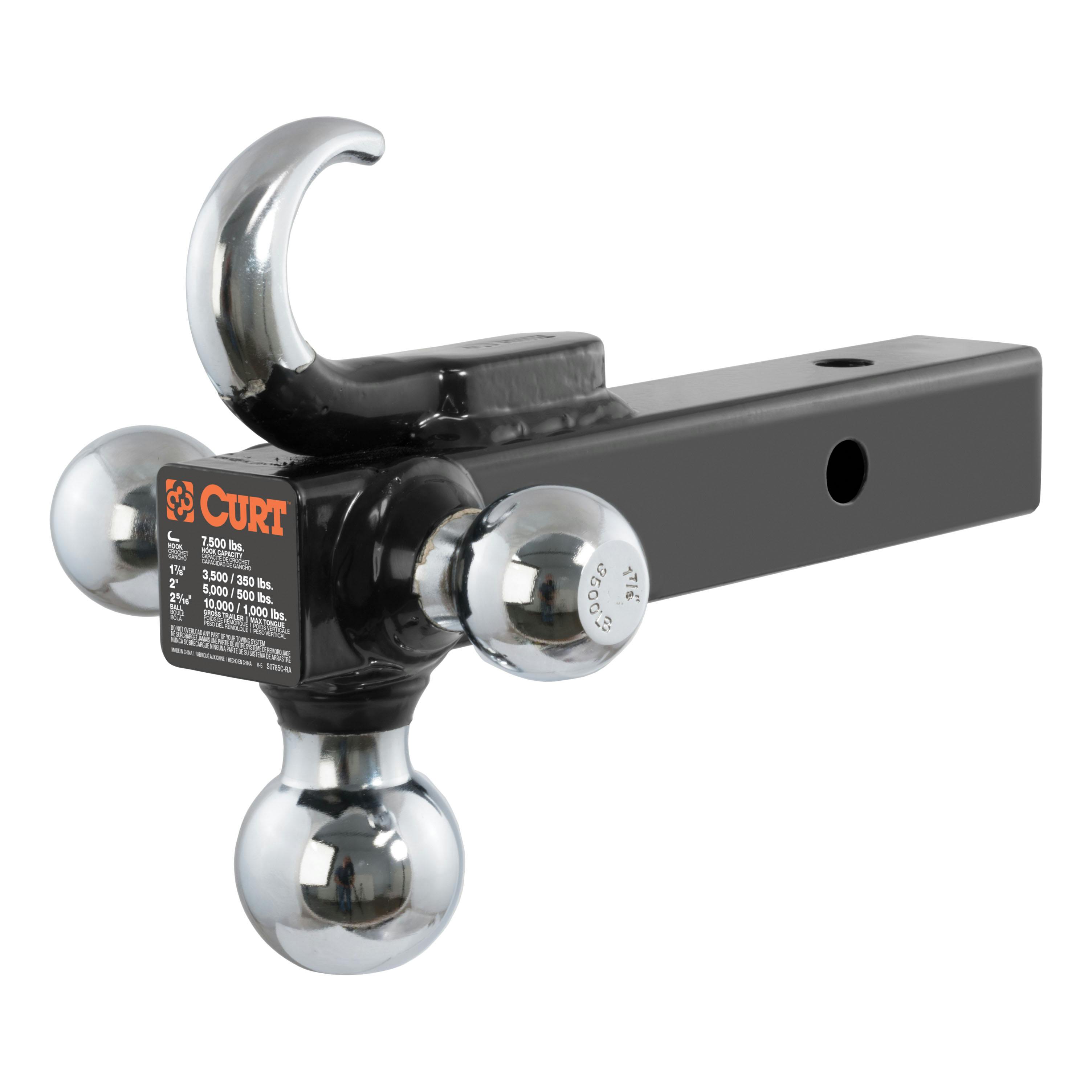 CURT 3 in. Shank Loaded Forged Ball Mount with 2-5/16 in. Ball, 4 in. Drop, 20,000 lb. Capacity
