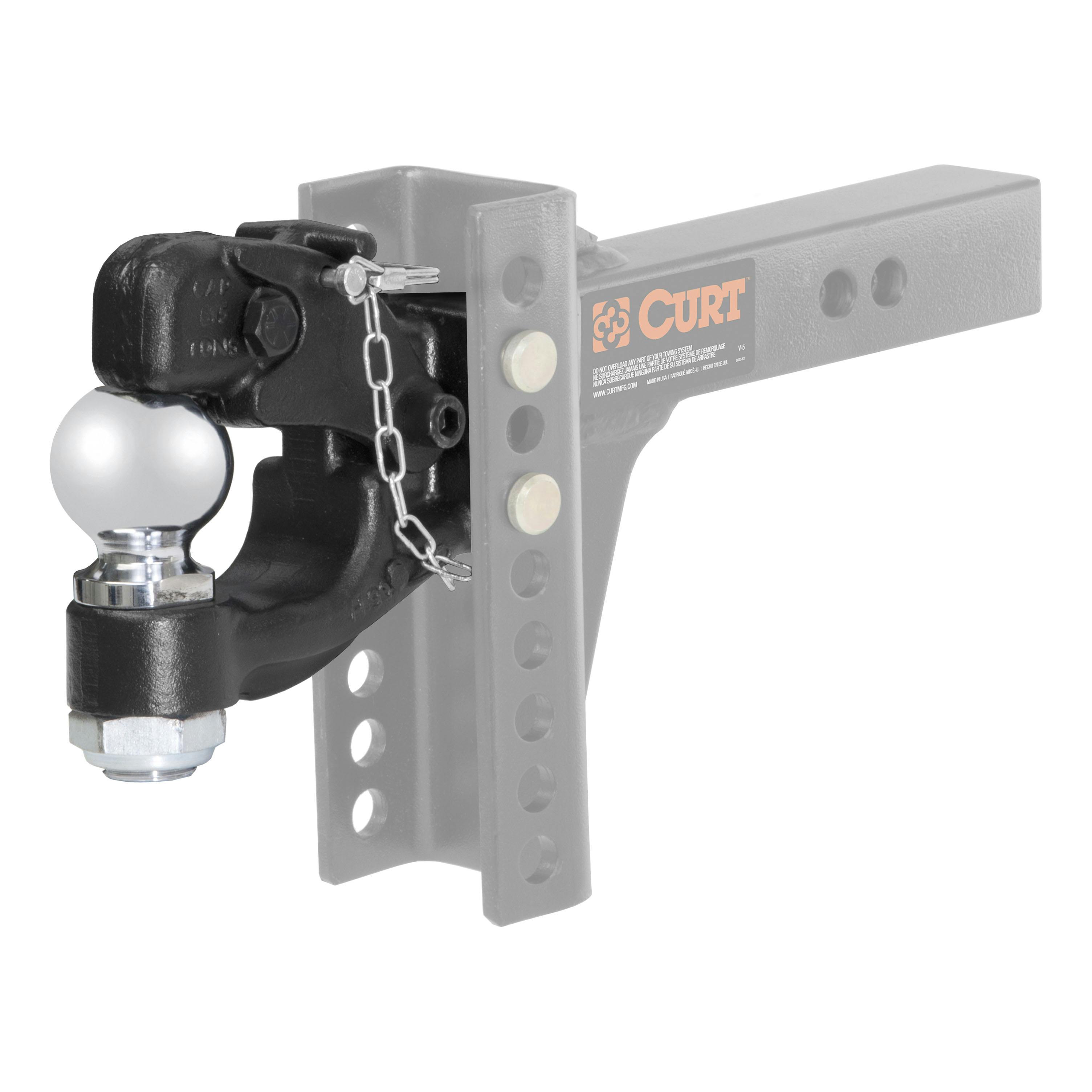 CURT 45920 Replacement Channel Mount Ball & Pintle Hitch (2-5/16 Ball,  13,000 lbs.)