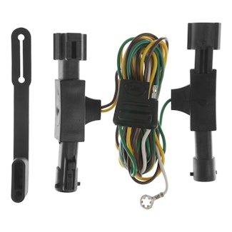 CURT 55350 Custom Wiring Harness, 4-Way Flat Output, Select Ford Bronco