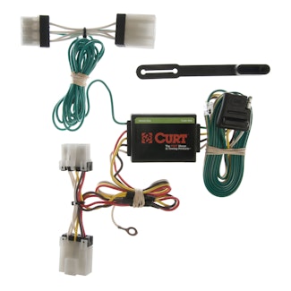 CURT 55353 Custom Wiring Harness, 4-Way Flat Output, Select Nissan Pathfinder, Pickup