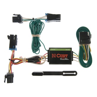 CURT 55377 Custom Wiring, 4-Way Flat, Select Chevrolet Express, GMC Savana 1500, 2500, 3500