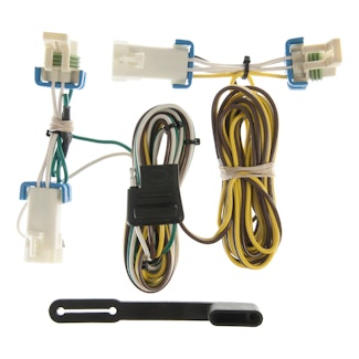 CURT 55383 Custom Wiring Harness, 4-Way Flat Output, Select Buick Rendezvous, Pontiac Aztek